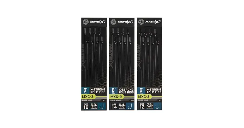 Matrix Návazec MXC-2 6” Pole Rigs - Velikost Háčku 14 Nosnost 2,9 kg Sleva