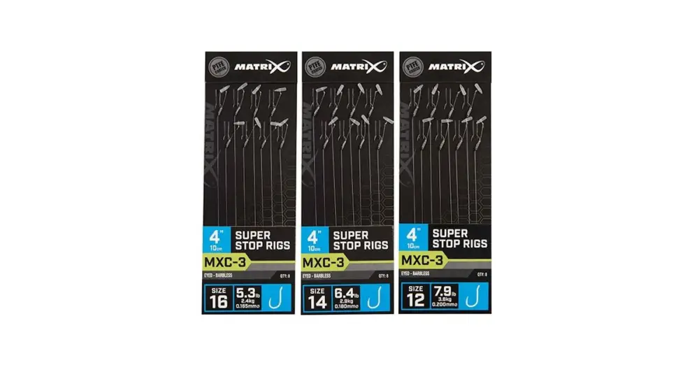 Matrix Návazec MXC-3 4” Super Stop Rigs - Velikost Háčku 16 Nosnost 2,4 kg Odeslání Ihned