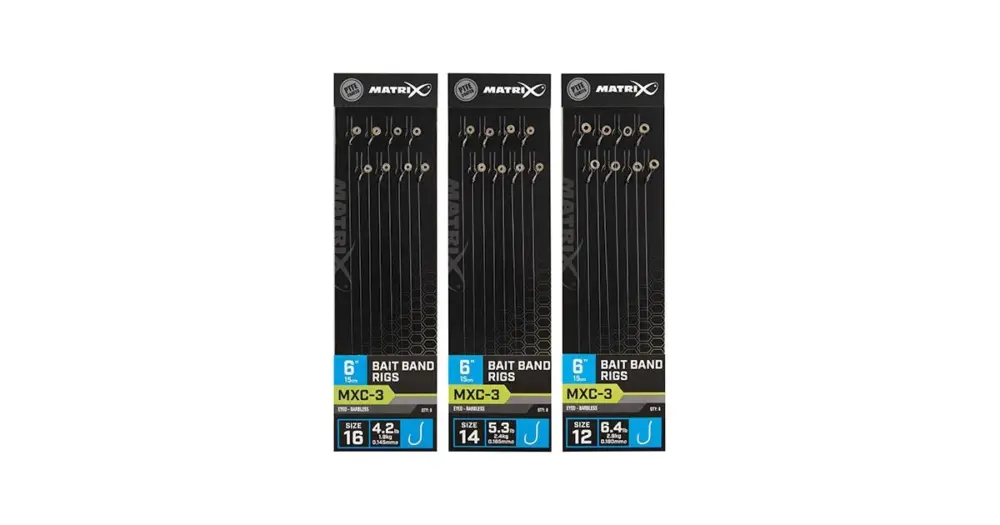 Vysoce Kvalitní Matrix Návazec MXC-3 6” Bait Band Rigs