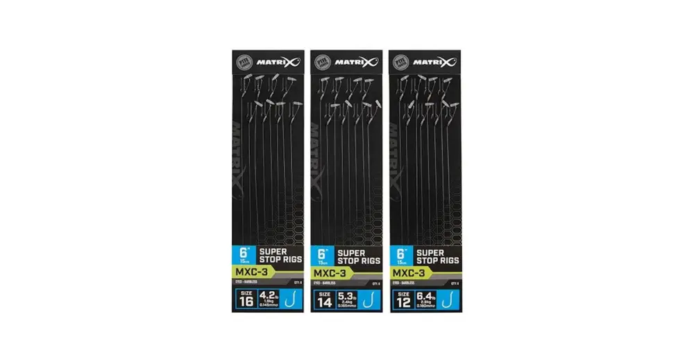 Matrix Návazec MXC-3 6” Super Stop Rigs - Velikost Háčku 12 Nosnost 2,9 kg Nízká Cena