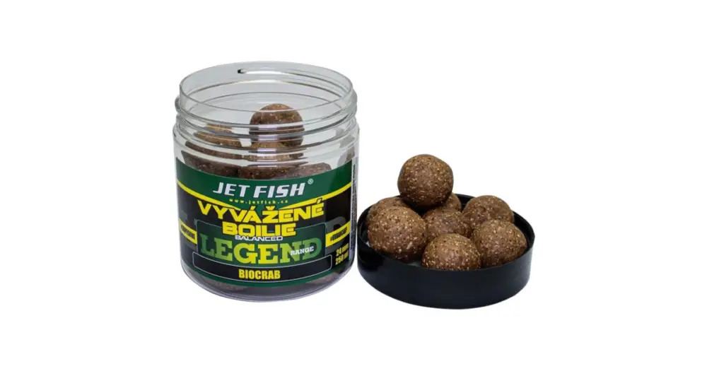 Super Cena Jet Fish Vyvážené Boilie Legend Range Biocrab 250 ml