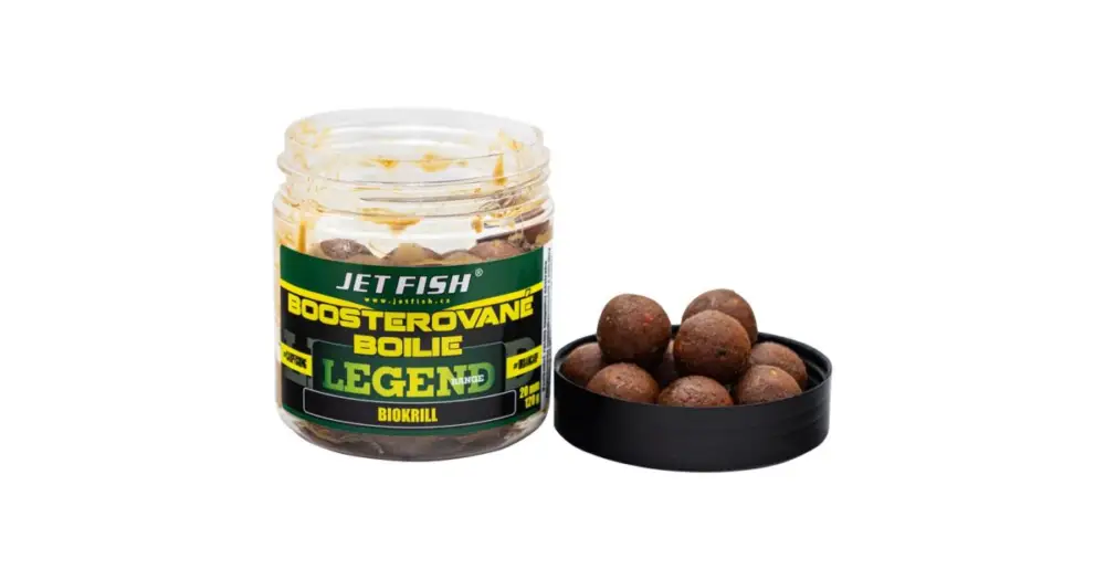 Jet Fish Boosterované Boilie Legend Range Biokrill 250 ml Dokud Zásoby Vydrží