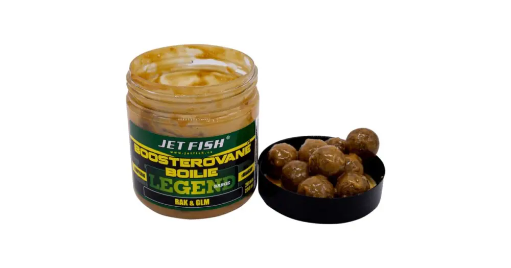 Jet Fish Boosterované Boilie Legend Range Rak GLM 250 ml Horká Nabídka