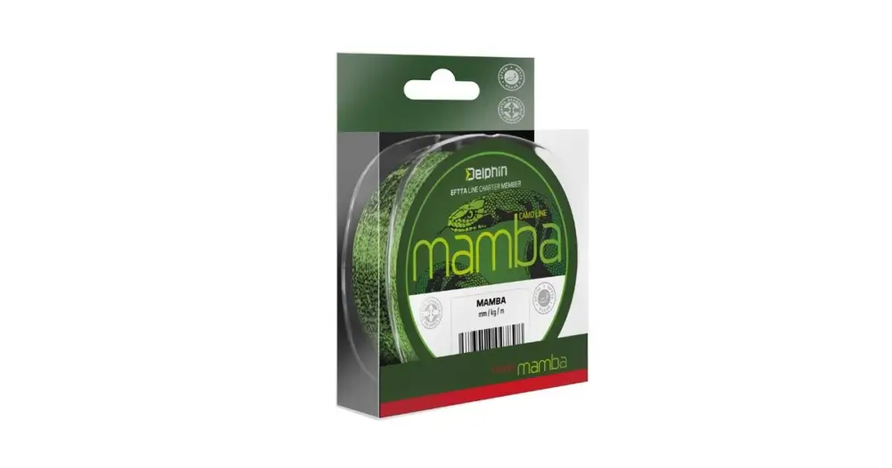 Delphin Vlasec Mamba Feeder Kamufláž - Průměr 0,28 mm / Nosnost 13,4 lbs / Návin 200 m Omezená Nabídka