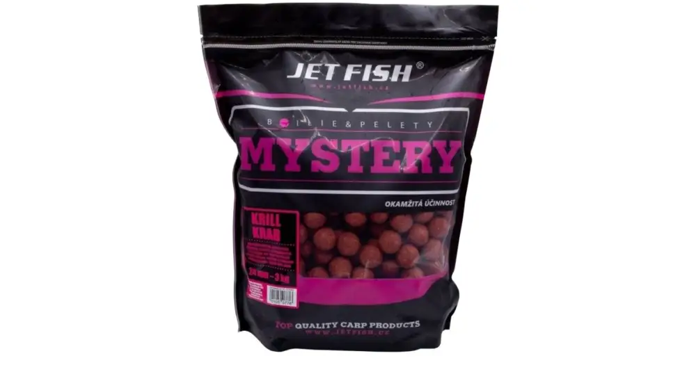 Jet Fish Boilie Mystery Krill Krab - 1 kg 24 mm Časově Omezené