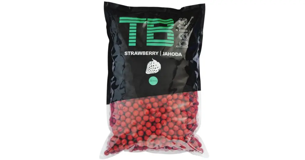 TB Baits Boilie Strawberry -10 kg 24 mm Dokud Zásoby Vydrží