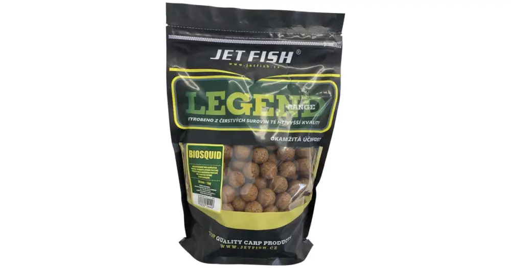 Rychlé Dodání Jet Fish Boilie Legend Range Biosquid-1 kg 30 mm