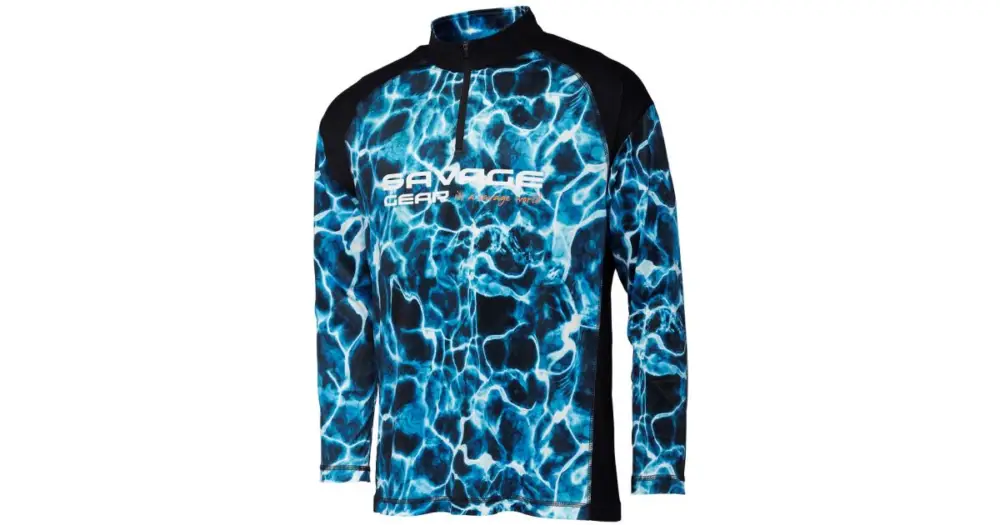Savage Gear Tričko Marine UV Long Sleeve Tee Sea Blue - S Přímo Od Výrobce