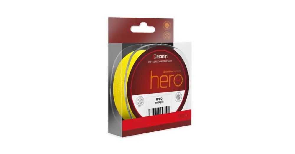 Delphin Splétaná Šňůra Hero 4 Fluo Žlutá 300 m Expresní Doručení