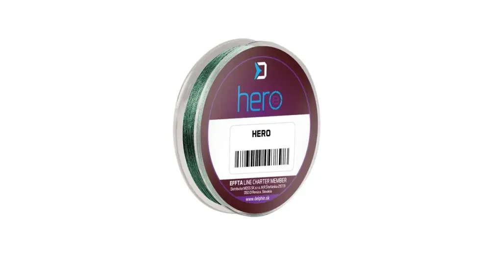Levný Delphin Návazcová Šňůra Hero 8 Zelená 15 m - 0,18 mm 13,20 kg