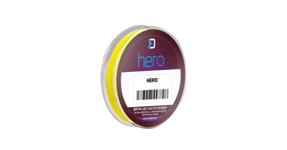 Delphin Návazcová Šňůra Hero 8 Fluo Žlutá 15 m - 0,20 mm 14,10 kg Přímo Od Výrobce