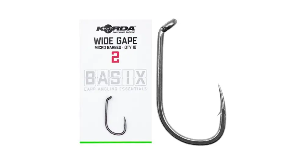 Nejlepší Cena Korda Háčky Basix Wide Gape 10 ks - Velikost 4
