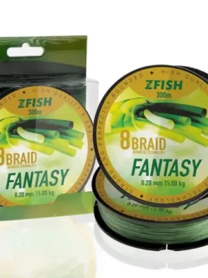 Akční Nabídka Zfish Splénaná Šňůra Fantasy 8 Braid 300 m - 0,30 mm 22,9 kg