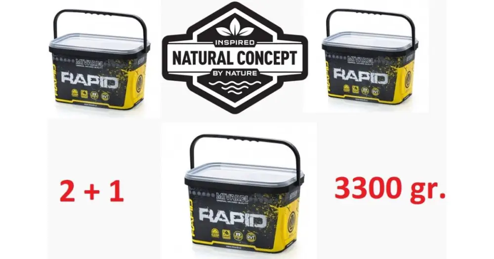 Mivardi Rapid Boilies Platinum Sea 2+1 zdarma - 3x 3,3 kg 20 mm Omezená Nabídka