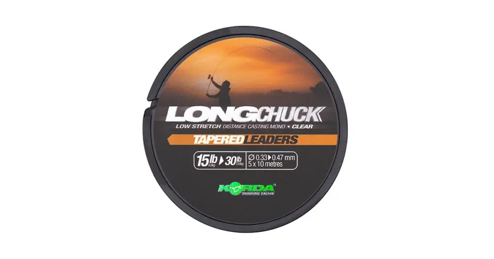 Korda Šokový Vlasec LongChuck Tapered Leaders Clear 5x10 m - 0,33-0,47 mm 15-30 lb Originální