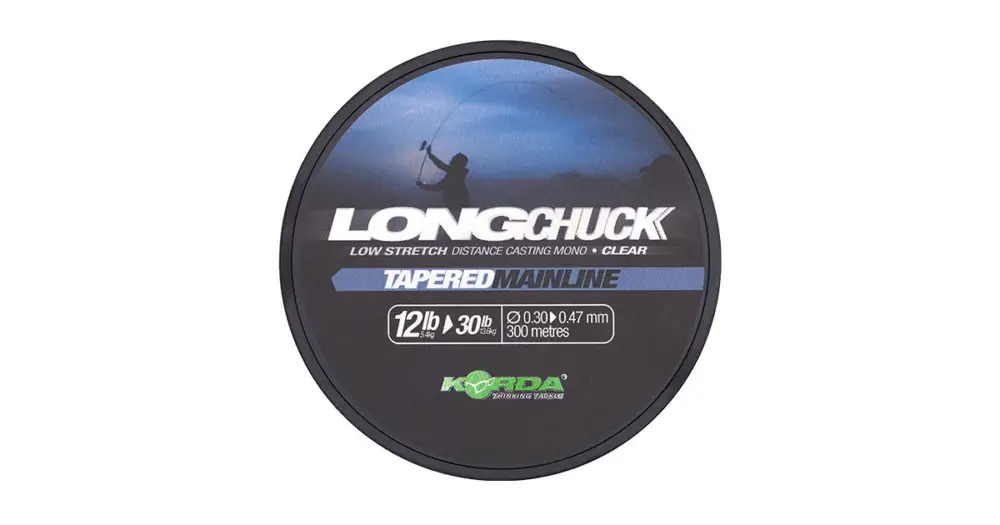 Autentický Korda Vlasec LongChuck Tapered Mainline Clear 300 m - 0,30-0,47 mm 12-30 lb