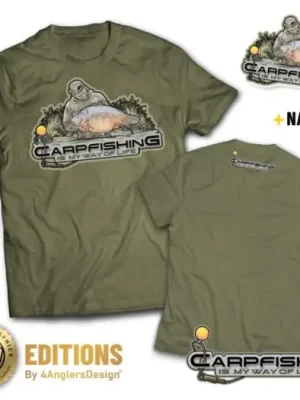 4ANGLERSDESIGN Tričko Carpfishing Is My Way Of Life - XXL Nejprodávanější