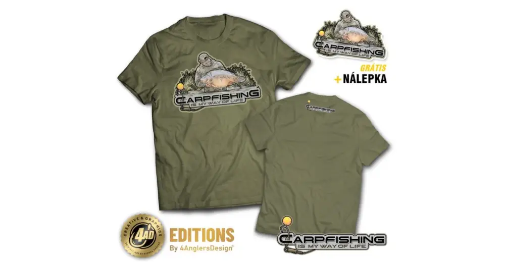 4ANGLERSDESIGN Tričko Carpfishing Is My Way Of Life - XXL Nejprodávanější