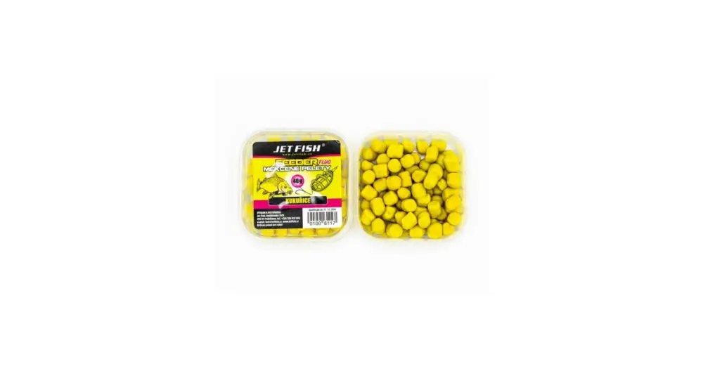 Nová Kolekce Jet Fish Fluo Měkčené Pelety 40 g - Kukuřice
