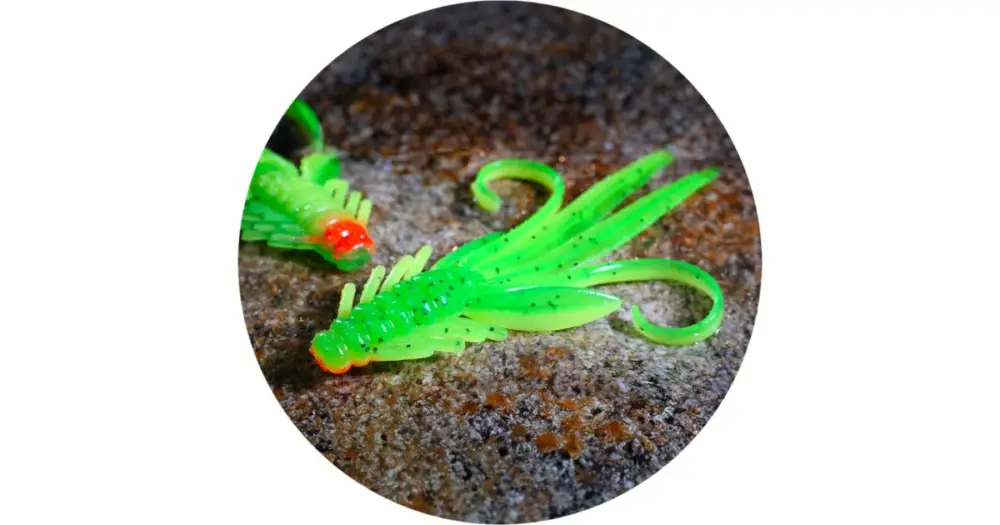 Levný RedBass Gumová Nástraha Nymfa Fluo/Green RH UV - XL 130 mm 9,2 g