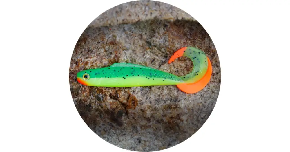 RedBass Gumová Nástraha Twister Kixter Fluo/Green RHRT UV - S 70 mm 2,2 g Rychlé Dodání