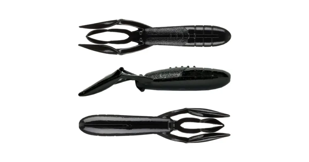 Keitech Gumová Nástraha Glide Camaron Black - 9 cm 10 g 6 ks Dokud Zásoby Vydrží