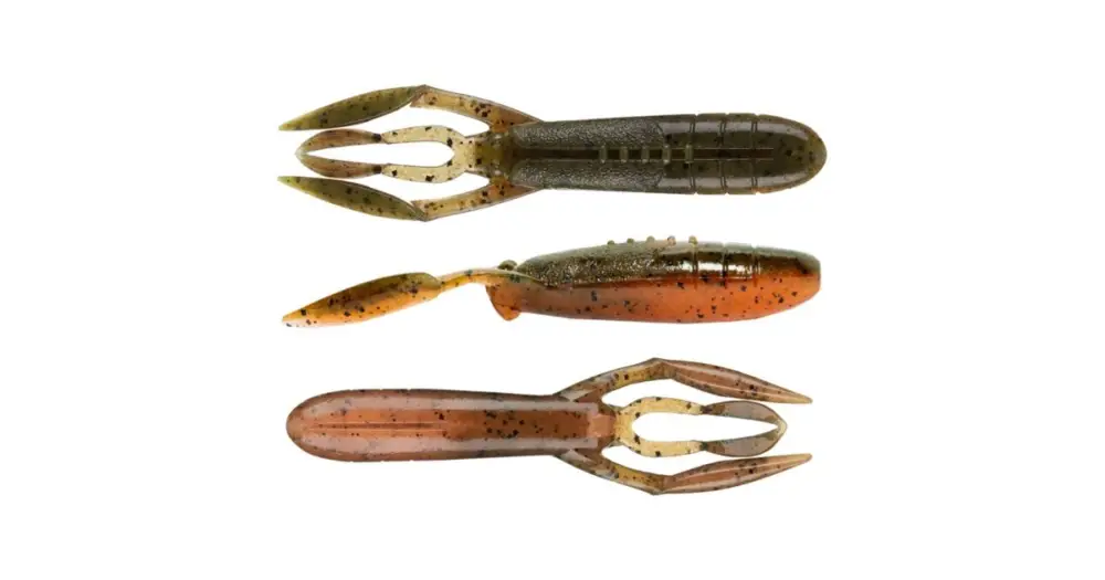 Vrácení Zdarma Keitech Gumová Nástraha Glide Camaron Green Pumpkin Fire - 9 cm 10 g 6 ks
