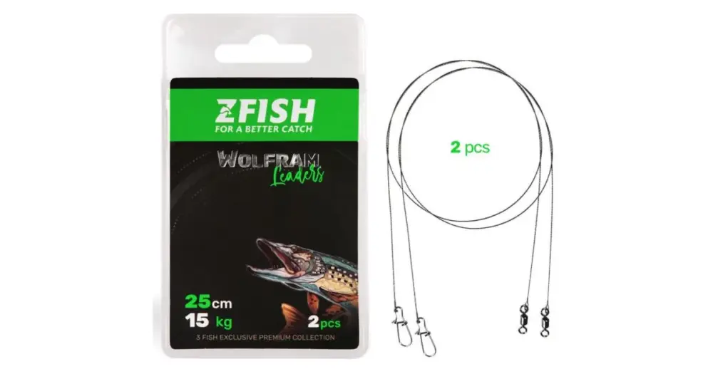 Cenový Hit Zfish Lanko Wolfram Leader 2 ks - 25 cm 15 kg