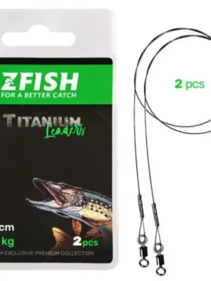 Akce Zfish Lanko Titanium Leader 2 ks - 20 cm 12 kg