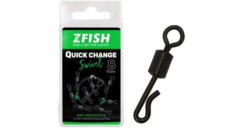 Nejprodávanější Zfish Obratlík Quick Change Swivel Matt 10 ks