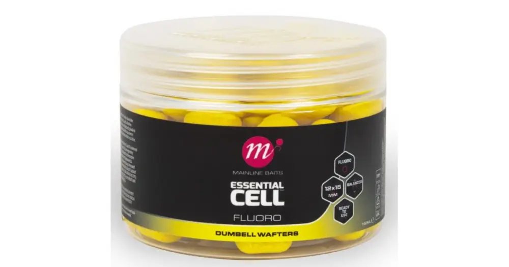 Zlevněný Mainline Dumbell Fluoro Wafters Essential Cell 150 ml 12x15 mm - Yellow