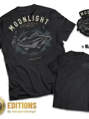 4ANGLERSDESIGN Tričko Moonlight Ghost Of River - S Dokud Zásoby Vydrží