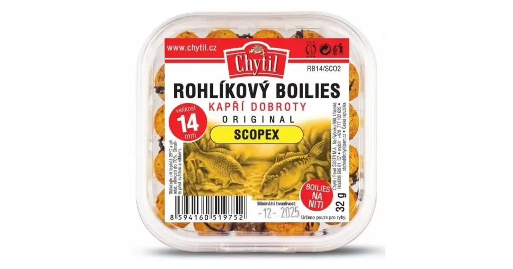Ověřený Chytil Rohlíkové Boilies 14 mm 32 g - Švestka