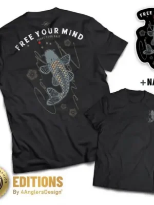 4ANGLERSDESIGN Tričko Free Your Mind - S Oblíbený