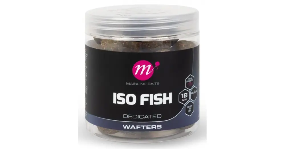 Jen Po Omezenou Doba Mainline Vyvážené Boilie Wafters ISO Fish - 18 mm 250 ml
