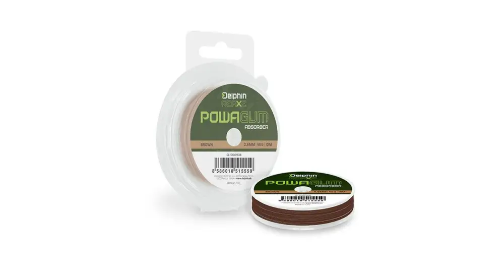 Originální Delphin Powa GUM Absorber REAXE Hnědá 10 m