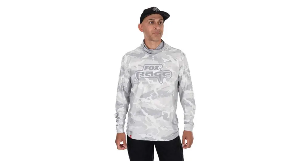 Fox Rage Triko UV Hooded Light Camo Top - L Značkový