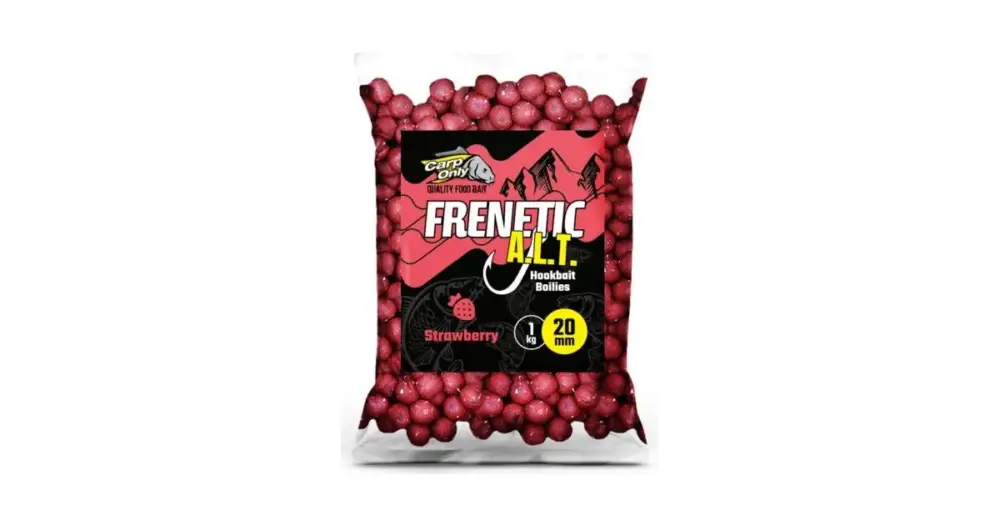Carp Only Boilies Hookbait Frenetic A.L.T. Strawberry 1 kg Vysoce Kvalitní