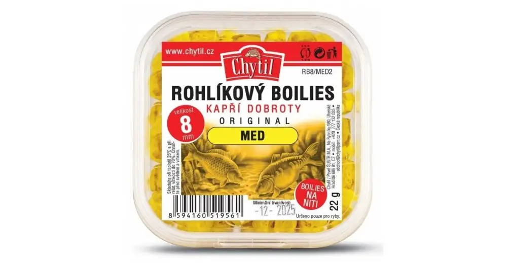 Objednat Nyní Chytil Rohlíkový Boilies 8 mm 22 g - Amur