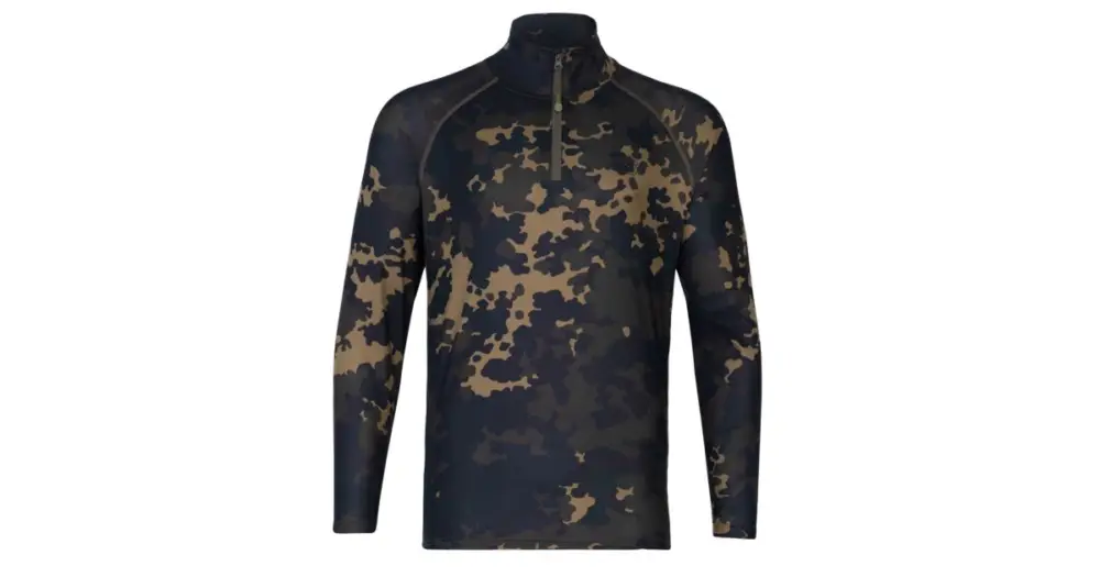 Přímo Od Výrobce Korda Triko Kool UPF Zip Jersey Dark Kamo - L