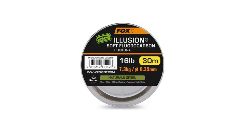 Fox Fluorocarbon Edges Illusion Soft Hooklink Naturals Green 30 m - 0,35 mm 7,3 kg Objednat Nyní
