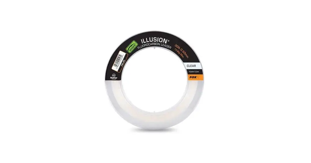 Oblíbený Fox Fluorocarbon Edges Illusion Leader Naturals Clear 50 m