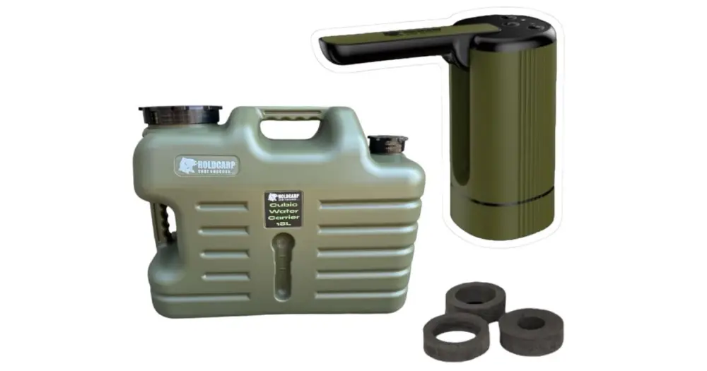 Holdcarp Set Automatická Pumpa Smart Rechargeable Tap + Kanystr Cubic Water Carrier 18 l Rychlé Dodání