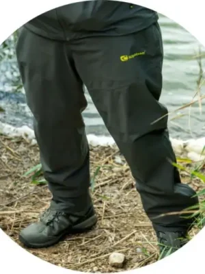 Značkový RidgeMonkey Kalhoty APEarel ThermaPro Waterproof Shell Trousers Green