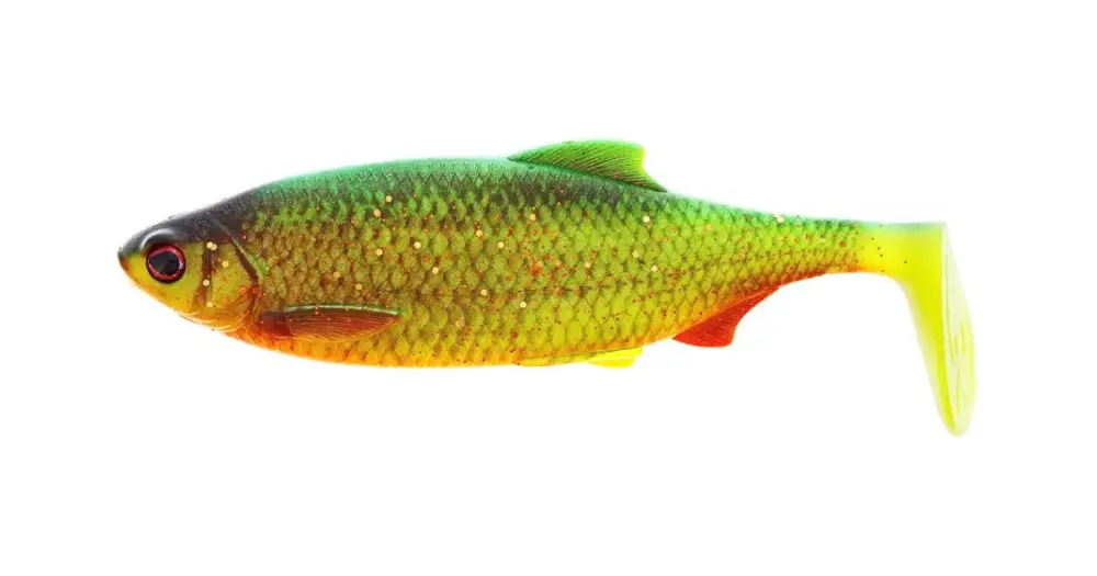 Výprodej Westin Gumová Nástraha Ricky The Roach Shadtail Firetiger Rudd - 14 cm 42 g 1 ks