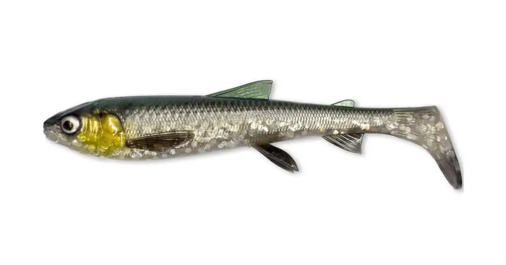Originální Savage Gear Gumová Nástraha 3D Whitefish Shad Green Silver - 12 cm 14 g 3 ks