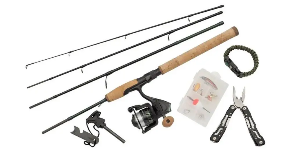 Nejlepší Volba Abu Garcia Prut Set Diplomat Wilderness 664 L Survival Combo 1,98 m 3-12 g 4 Díly