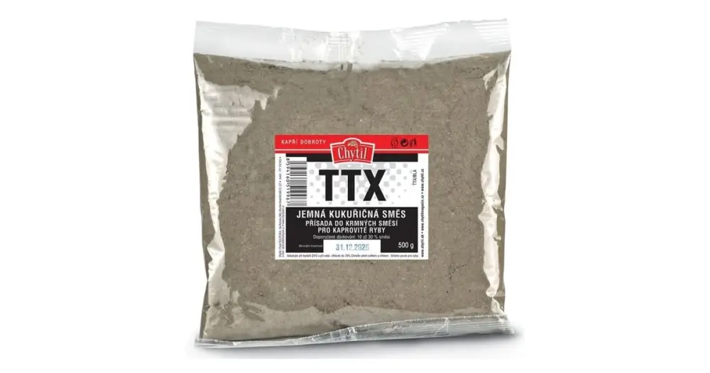 Rychlé Dodání Chytil TTX Mletá Kukuřičná Placka 500 g - Černá