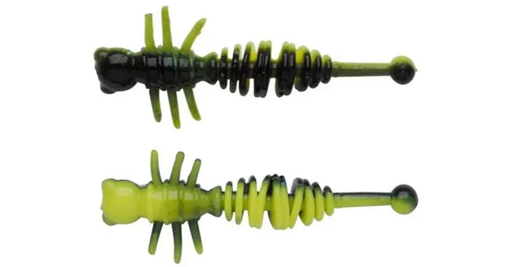 Berkley Gumová Nástraha PowerBait Power Larvae Black Sunshine Yellow Speciální Cena