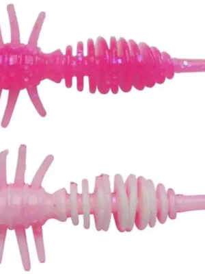 Značkový Berkley Gumová Nástraha Powerbait Power Larvae Pink White